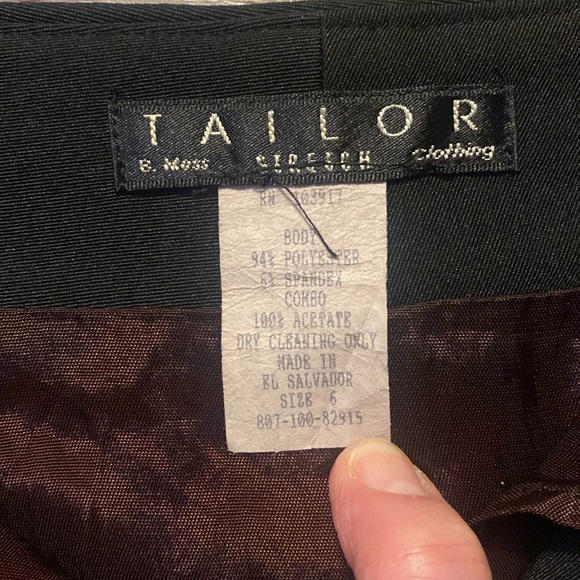 Taylor BMoss stretchy black skirt, size 6, excellent condition - Picture 6 of 9